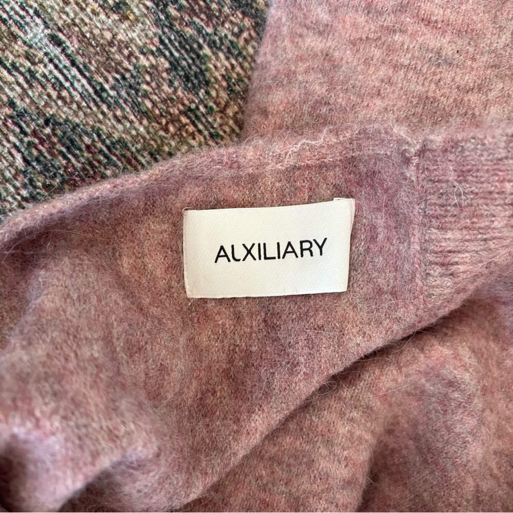 Auxiliary by Aritzia Pink Wool Blend Scarf